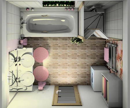 طراحی سرویس بهداشتی های کوچک, دکوراسیون حمام و دستشویی کوچک