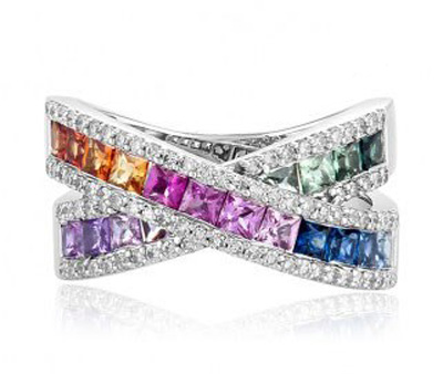 انگشترهای جواهر effy jewelry, انگشترهای جواهر رنگارنگ