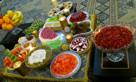 مدل چیدمان میز شب یلدا, مدل تزیین میز شب یلدا