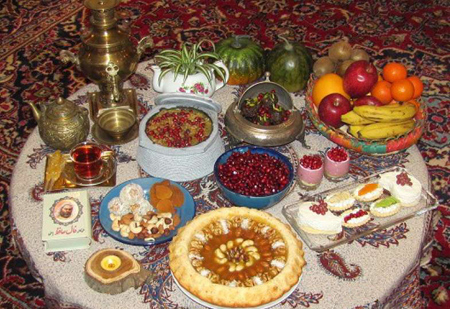 عکس سفره شب یلدا