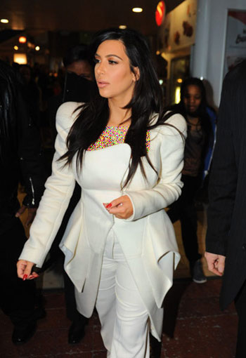 لباس های Kim kardashian , لباس Kim kardashian در هفته مد