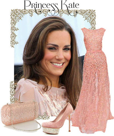 ست لباس شب کیت میدلتون,لباس شب Kate Middleton