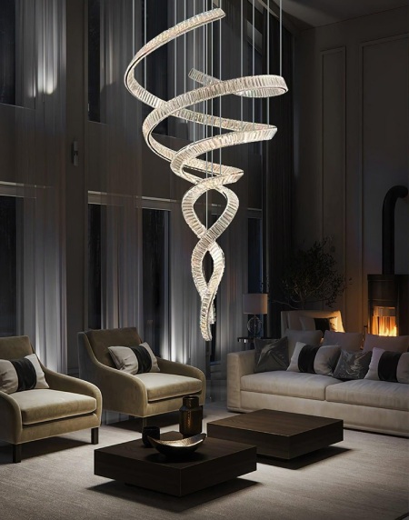 لوسترهای شیک و مدرن برای سقف های بلند لوسترهای مدرن و شیک برای سقف های بلند