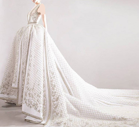 لباس عروس ساده,لباس عروس پرکار