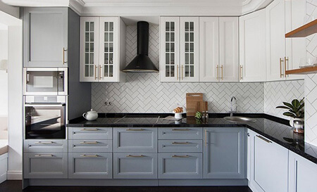مدل کابینت آشپزخانه نئوکلاسیک, طرح هایی شیک از کابینت نئوکلاسیک, انتخاب بهترین نوع کابینت