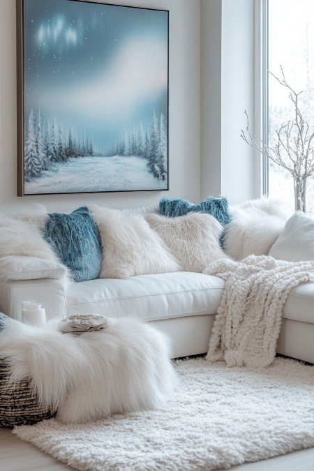 نکاتی برای استفاده از رنگ های پاستلی در دکوراسیون زمستانی