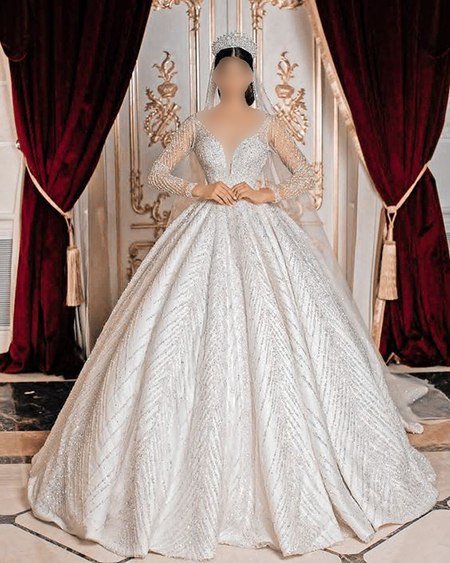 مدل لباس عروس شاهزاده ای