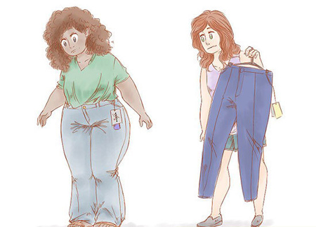 نکاتی برای پوشش خانم های چاق,پوشش خانم های چاق