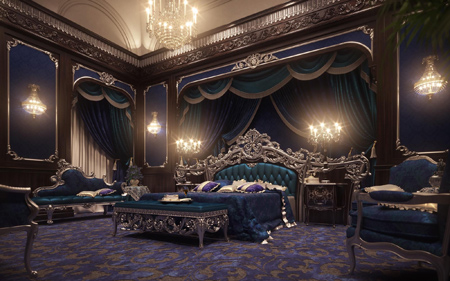 دکوراسیون و چیدمان اتاق خواب های سلطنتی, طراحی اتاق خواب های سلطنتی