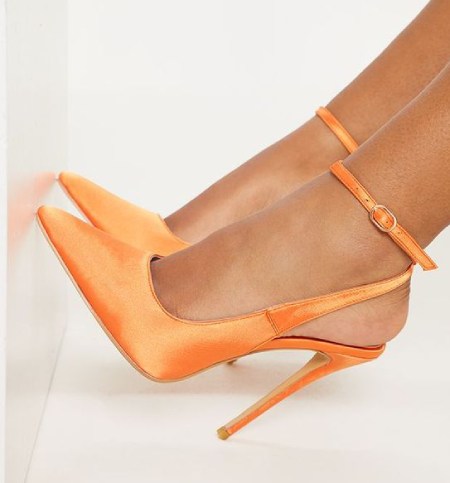 نمونه هایی از کفش های مجلسی به رنگ Apricot Crush
