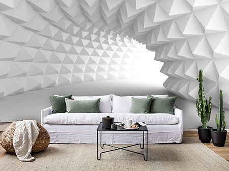 استفاده از کاغذ دیواری سه بعدی, راهنمای استفاده از کاغذ دیواری سه بعدی, نکاتی برای استفاده از کاغذ دیواری سه بعدی