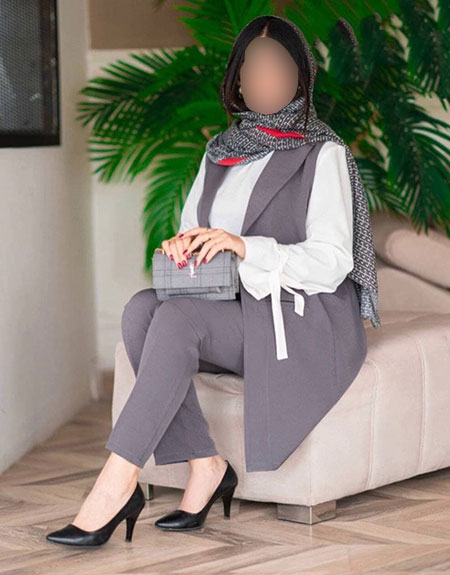 مانتو سه تیکه ابروبادی, مانتو سه تیکه با شلوار, ست سه تیکه مانتو شلوار شومیز