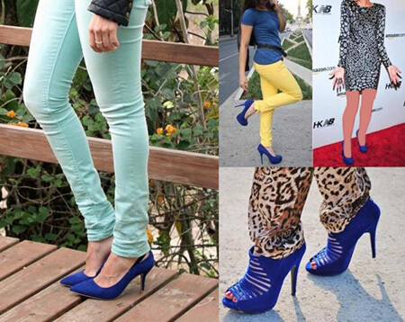 ایده هایی برای ست های کفش آبی, نحوه ست کردن با کفش های آبی