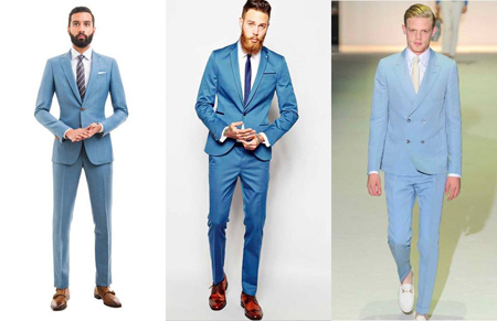رنگ پیراهن های مناسب کت و شلوار آبی, مناسب ترین رنگ پیراهن برای کت و شلوار آبی
