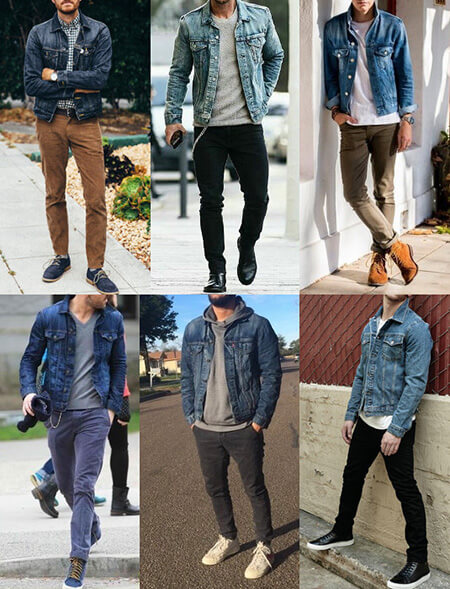 پوشیدن کت جین مردانه, نحوه ی پوشیدن کت جین مردانه, طرز پوشیدن کت جین مردانه