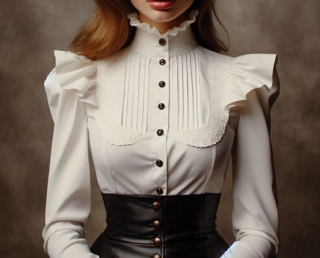 شومیزهای دخترانه یقه 3 سانت