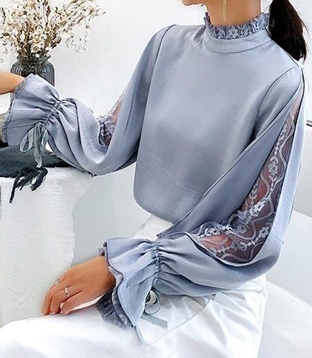 نمونه هایی از مدل شومیز زنانه یقه ۳ سانت