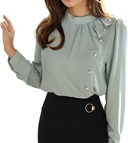 خرید شومیز زنانه یقه ۳ سانت