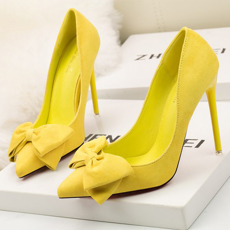 کفش های زرد پاشنه بلند, مدل کفش پاشنه بلند زرد