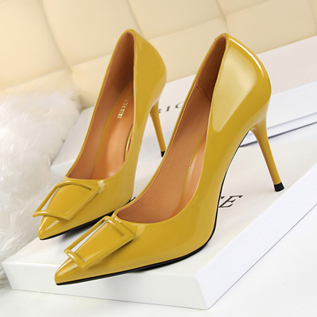 مدل کفش پاشنه بلند زرد,کفش زرد