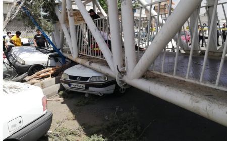 سقوط پل هوایی ،اخبارحوادث،خبرهای حوادث سقوط پل هوایی,اخبار حوادث,خبرهای حوادث