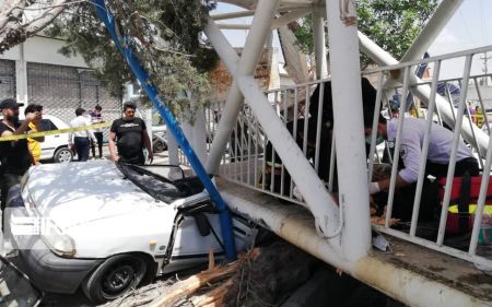 سقوط پل هوایی ،اخبارحوادث،خبرهای حوادث سقوط پل هوایی,اخبار حوادث,خبرهای حوادث