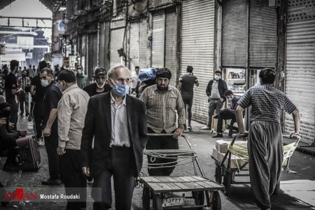 عکس خبری،تهران به رنگ قرمز کرونایی