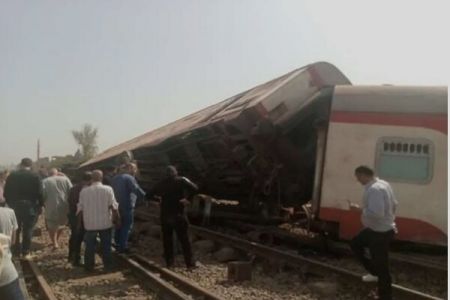 خارج شدن قطار از ریل در مصر،اخبار حوادث،خبرهای حوادث