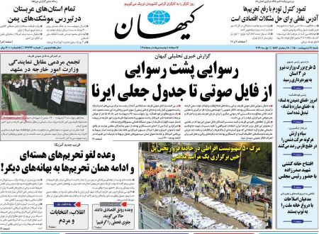 عناوین روزنامه ها, روزنامه های امروز عناوین روزنامه ها, روزنامه های امروز
