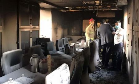 آتش سوزی در بیمارستان بقیه الله تهران،اخبار حوادث،خبرهای حوادث