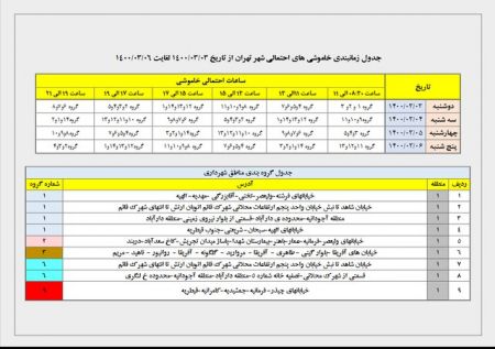  خاموشی‌های احتمالی برق پایتخت,اخباراقتصادی ,خبرهای اقتصادی 