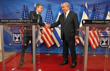   نتانیاهو و وزیر خارجه آمریکا,اخباربین الملل ,خبرهای بین الملل  