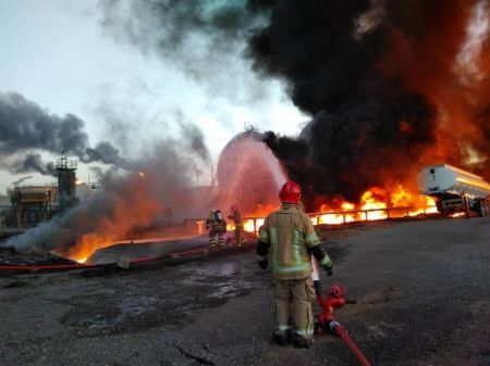 آتش‌سوزی گسترده در پالایشگاه تهران،اخبار حوادث،خبرهای حوادث