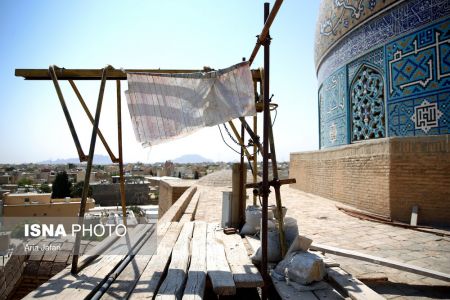 مرمت گنبد شیخ لطفالله ،اخباراجتماعی ،خبرهای اجتماعی مرمت گنبد شیخ لطفالله ,اخبار اجتماعی ,خبرهای اجتماعی