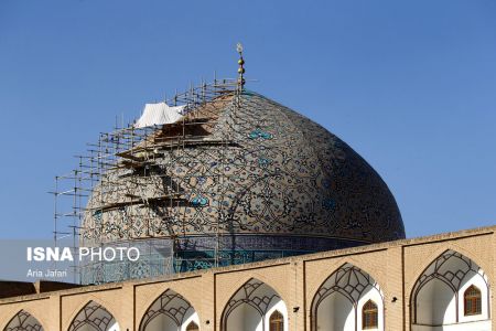 مرمت گنبد شیخ لطفالله ،اخباراجتماعی ،خبرهای اجتماعی مرمت گنبد شیخ لطفالله ,اخبار اجتماعی ,خبرهای اجتماعی