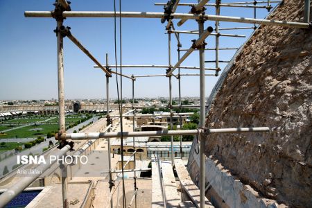مرمت گنبد شیخ لطفالله ،اخباراجتماعی ،خبرهای اجتماعی مرمت گنبد شیخ لطفالله ,اخبار اجتماعی ,خبرهای اجتماعی