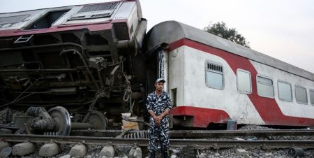 تصادف قطار با اتوبوس در جنوب قاهره،اخبار حوادث،خبرهای حوادث