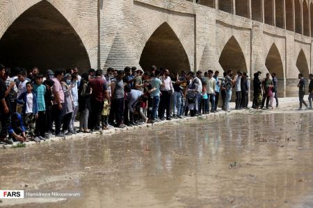 جاری شدن آب در زاینده رود،تصاویر خبری،عکس خبری