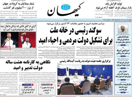 عناوین روزنامه ها, روزنامه های امروز عناوین روزنامه ها, روزنامه های امروز