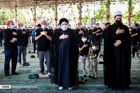 عزاداری و نماز ظهر عاشورا دانشگاه تهران با حضور ابراهیم رئیسی،تصاویر خبری،عکس خبری