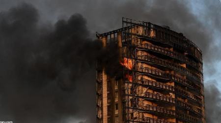 آتش سوزی در یک برج ،اخبارگوناگون,خبرهای گوناگون آتش سوزی در یک برج,اخبارگوناگون,خبرهای گوناگون