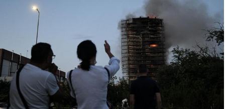 آتش سوزی در یک برج ،اخبارگوناگون,خبرهای گوناگون آتش سوزی در یک برج,اخبارگوناگون,خبرهای گوناگون