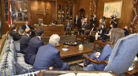 دیدار نخستوزیر دولت مکلف و رئیس پارلمان لبنان با هیئت مجلس سنای کنگره آمریکا،اخبار بین الملل،خبرهای بین الملل دیدار نخستوزیر دولت مکلف و رئیس پارلمان لبنان با هیئت مجلس سنای کنگره آمریکا،اخبار بین الملل،خبرهای بین الملل