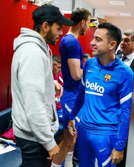 اولین دیدار ژاوی با بازیکنان بارسلونا،اخبار ورزشی،خبرهای ورزشی