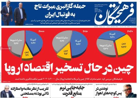  عناوین روزنامه ها, روزنامه های امروز