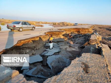 خسارت سیل به راه‌های جنوبی استان سیستان و بلوچستان،تصاویر خبری،عکس خبری