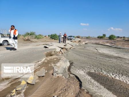 خسارت سیل به راه‌های جنوبی استان سیستان و بلوچستان،تصاویر خبری،عکس خبری