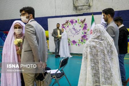 جشن ازدواج آسان ۱۲۰ زوج کارگر،اخبار عکس خبری،خبرهای عکس خبری