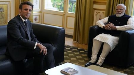 رئیس‌جمهوری فرانسه و نخست‌وزیر هند ,اخباربین الملل ,خبرهای بین الملل  