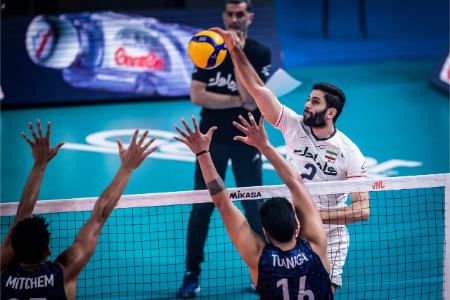 دیدار والیبال ایران و آمریکا،اخبار ورزشی،خبرهای ورزشی